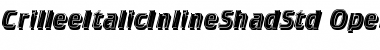 Download Crillee Italic Inline Shad Std Regular Font Title Preview