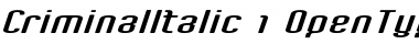 Download Criminal Italic Font Title Preview