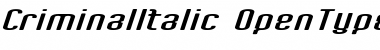 Download CriminalItalic Regular Font Title Preview