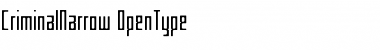 Download CriminalNarrow Regular Font Title Preview
