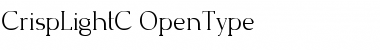 Download CrispLightC Regular Font Title Preview