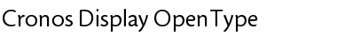Download Cronos Display Font Title Preview