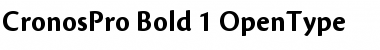 Download Cronos Pro Bold Font Title Preview