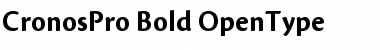 Download Cronos Pro Bold Font Title Preview