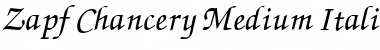 Download Zapf Chancery Medium Italic Font