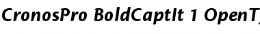Download Cronos Pro Bold Caption Italic Font Title Preview