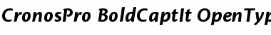Download Cronos Pro Bold Caption Italic Font Title Preview