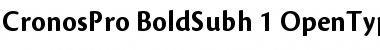 Download Cronos Pro Bold Subhead Font Title Preview