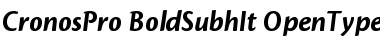 Download Cronos Pro Bold Subhead Italic Font Title Preview
