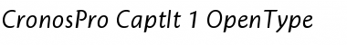 Download Cronos Pro Caption Italic Font Title Preview