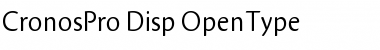 Download Cronos Pro Display Font Title Preview