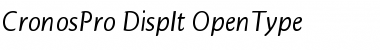 Download Cronos Pro Display Italic Font Title Preview