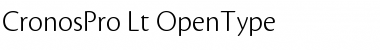 Download Cronos Pro Light Font Title Preview