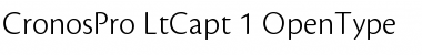 Download Cronos Pro Light Caption Font Title Preview