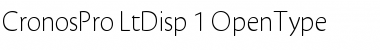 Download Cronos Pro Light Display Font Title Preview