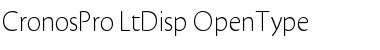 Download Cronos Pro Light Display Font Title Preview