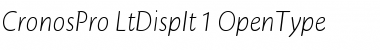 Download Cronos Pro Light Display Italic Font Title Preview