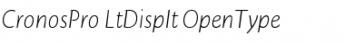 Download Cronos Pro Light Display Italic Font Title Preview