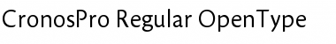 Download Cronos Pro Regular Font Title Preview