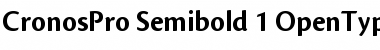 Download Cronos Pro Semibold Font Title Preview
