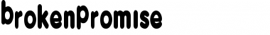 Download BrokenPromise Regular Font Title Preview