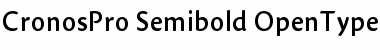 Download Cronos Pro Semibold Font Title Preview