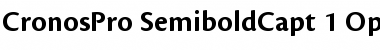 Download Cronos Pro Semibold Caption Font Title Preview