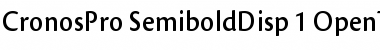 Download Cronos Pro Semibold Display Font Title Preview