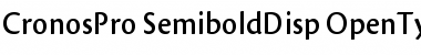Download Cronos Pro Semibold Display Font Title Preview