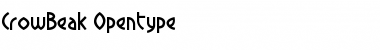 Download CrowBeak Regular Font Title Preview