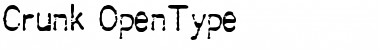 Download Crunk Regular Font Title Preview