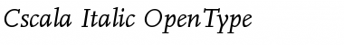 Download Cscala Italic Font Title Preview