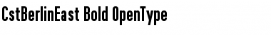 Download CstBerlinEast Bold Font Title Preview