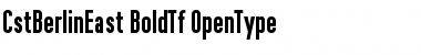 Download CstBerlinEast BoldTf Font Title Preview
