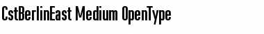 Download CstBerlinEast Medium Font Title Preview