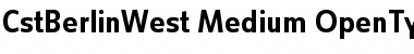 Download CstBerlinWest Medium Font Title Preview
