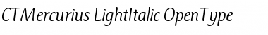 Download CT Mercurius Light Italic Font Title Preview