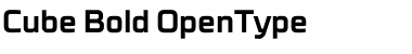 Download Cube Bold Font Title Preview