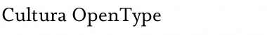 Download Cultura Regular Font Title Preview