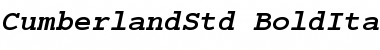 Download Cumberland Std Bold Italic Font Title Preview