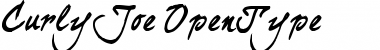 Download curlyJoe Regular Font Title Preview