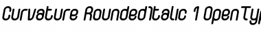 Download Curvature-RoundedItalic Regular Font Title Preview