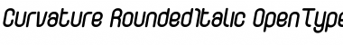 Download Curvature-RoundedItalic Regular Font Title Preview