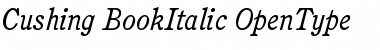 Download ITC Cushing Book Italic Font Title Preview
