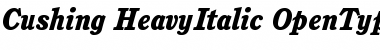Download ITC Cushing Heavy Italic Font Title Preview