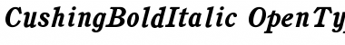 Download Cushing BoldItalic Font Title Preview