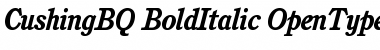 Download Cushing BQ Regular Font Title Preview