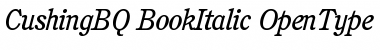Download Cushing BQ Regular Font Title Preview