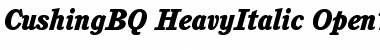 Download Cushing BQ Regular Font Title Preview