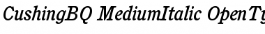 Download Cushing BQ Regular Font Title Preview